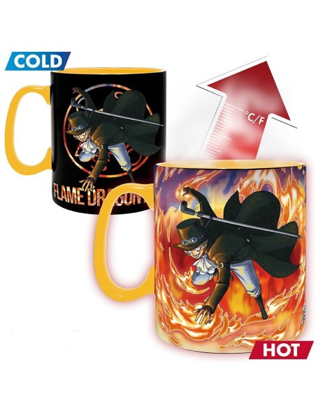 One piece - Taza Termica Sabo Luffy - ABYstyle