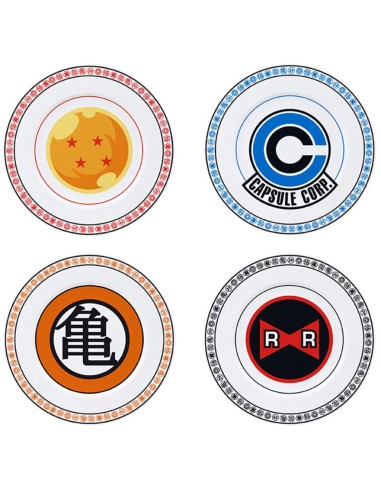 Dragon Ball - Set 4 Platos - ABYstyle