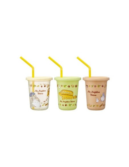 Mi vecino Totoro - Set 3 Vasos Pajita - Semic