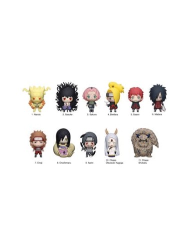Naruto Shippuden - Colgantes PVC 3D Series 6 -...