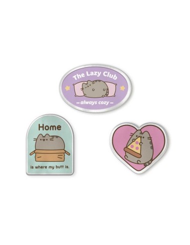 Pusheen - Set de 3 parches bordados y...