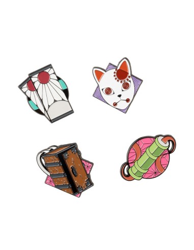 Kimetsu no Yaiba -  Set de 4 pins - Grupo Erik