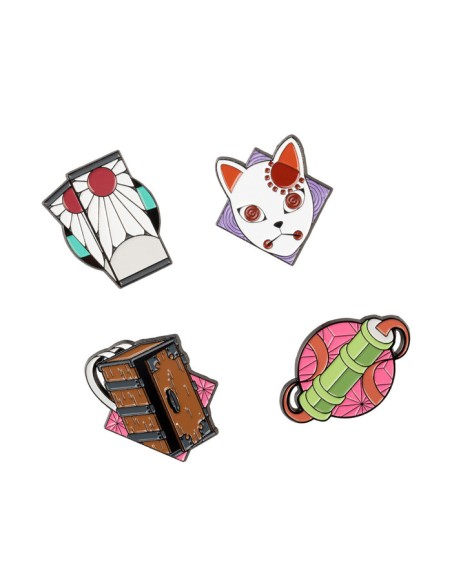 Kimetsu no Yaiba -  Set de 4 pins - Grupo Erik