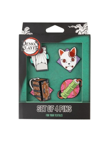 Kimetsu no Yaiba -  Set de 4 pins - Grupo Erik