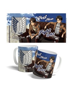 Shingeki no Kyojin -  Taza Cerámica Rest Now, Fight Later...