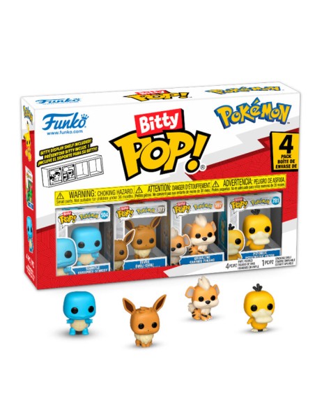 Pokemon - Bitty POP Pack de 4 Figuras - Funko