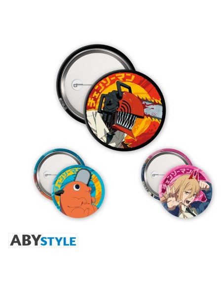 Chainsaw Man - Pack de 3 chapas - ABYstyle