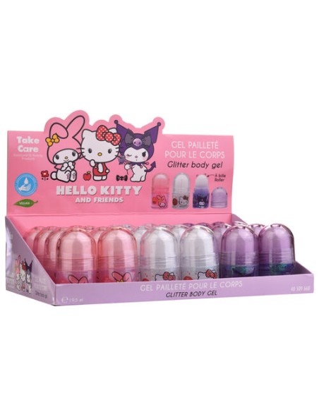 Hello Kitty & Friends - Gel Corporal Rollon Con glitter (surtido aleatorio)- Take Care