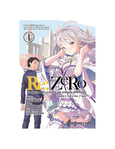 RE:ZERO (VOLUMEN 3): TRUTH OF ZERO 1 (MANGA)