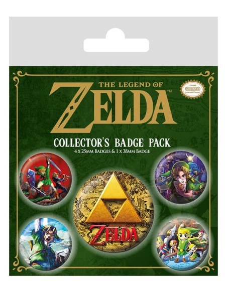 Legend of Zelda - Pack 5 Chapas - Pyramid International