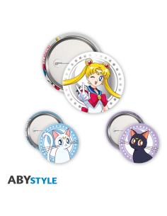 Sailor Moon - Pack de 3 chapas - ABYstyle