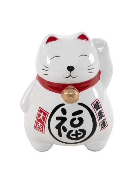 Gato de la fortuna - Hucha porcelana - Dcasa