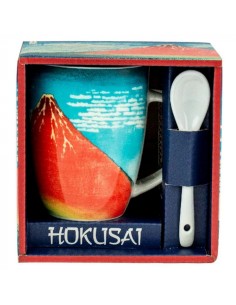 Hokusai - Taza con cuchara del monte Fuji - Enesco
