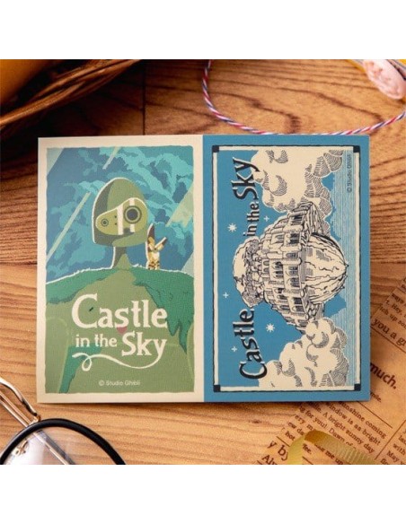 El castillo en el cielo - Pegatinas Robot & Castle Laputa Retro - Movic