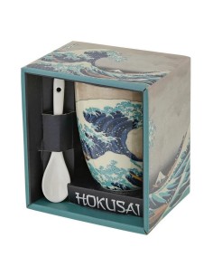 Hokusai - Taza de cerámica con cuchara - Enesco