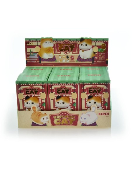 Roly Poly Cats Kenji - Modelos Kawaii Gatos Coleccionables - Fraga Kawaii