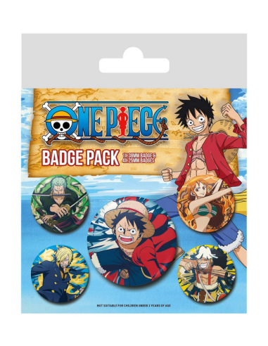 One Piece - Set 5 Pins - Pyramid International