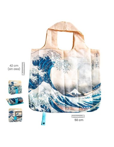 La gran ola de kanagawa - Bolsa plegable - Art...