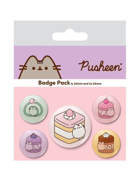 Pusheen - Set 5 chapas - Pyramid International