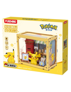 Pokemon - ini World Vibrant Street Scene Post Office -...