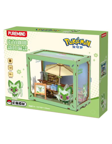 Pokemon - Mini World Vibrant Street Scene Coffee Cart Poussacha - Puremind