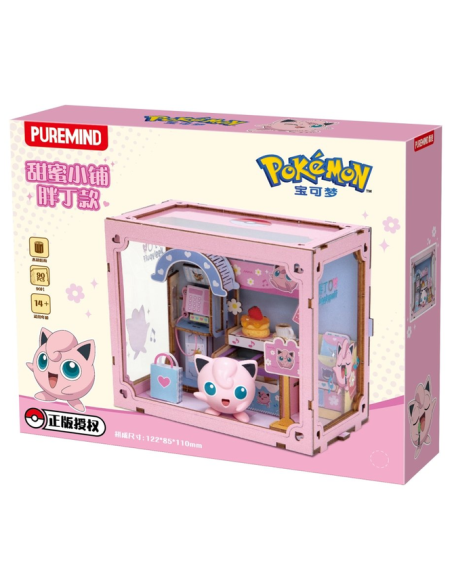 Pokemon - Mini World Vibrant Street Scene Sweet Shop Jigglypuff - Puremind