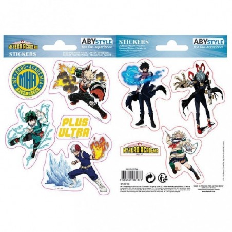 STICKERS MY HERO ACADEMIA 16X11CM HEROES VILLANOS