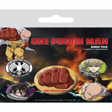 One Punch Man Pack 5 Chapas Destructive